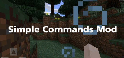 Мод Simple Commands для MCPE 0.15.6/0.15.3/0.14.3/0.14.2
